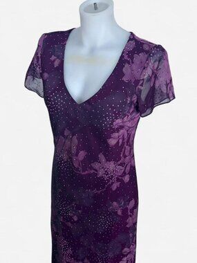 Purple 90’s vintage Positive Attitude maxi dress